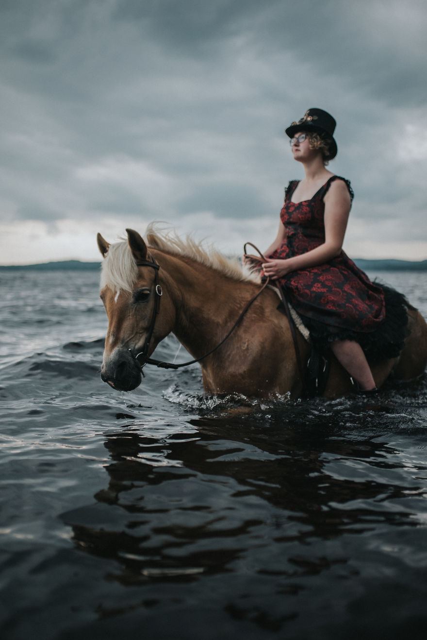 Steampunk With Maddie The Lake Loving Horse