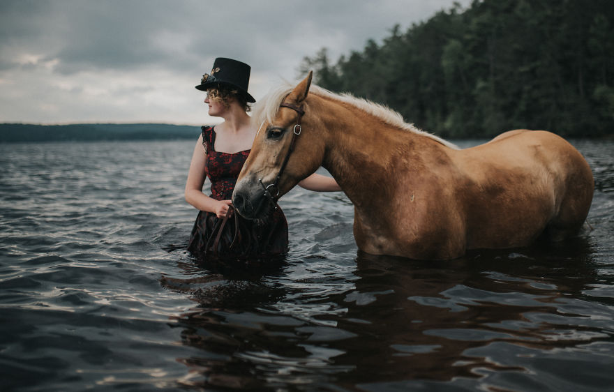Steampunk With Maddie The Lake Loving Horse