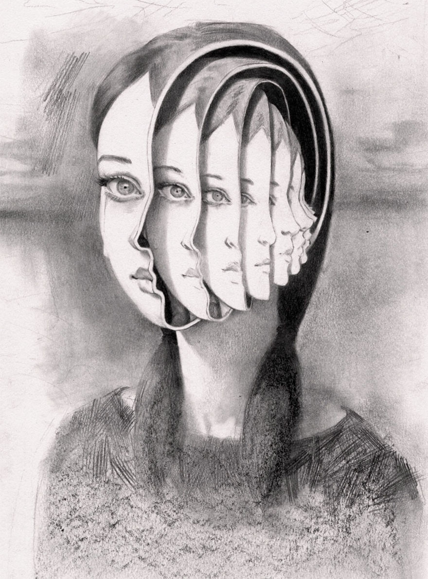 I Capture Dream-Like Images Using A Graphite Pencil