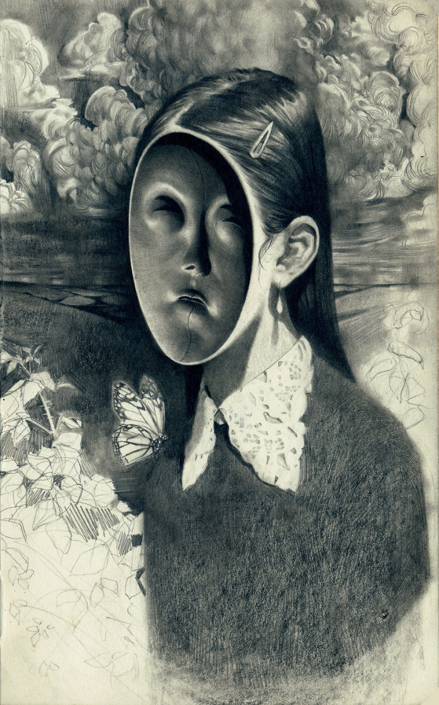 I Capture Dream-Like Images Using A Graphite Pencil