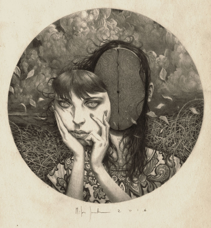 I Capture Dream-Like Images Using A Graphite Pencil