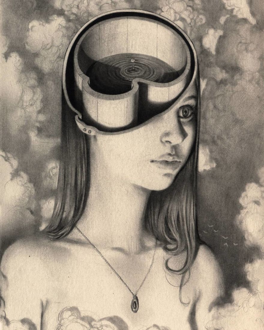 I Capture Dream-Like Images Using A Graphite Pencil