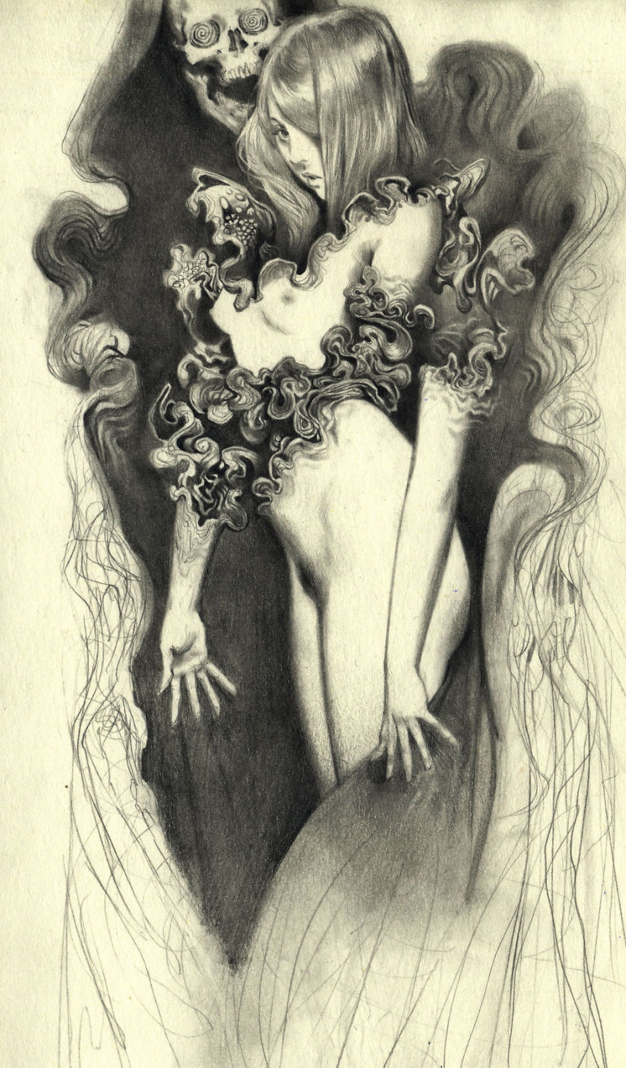 I Capture Dream-Like Images Using A Graphite Pencil