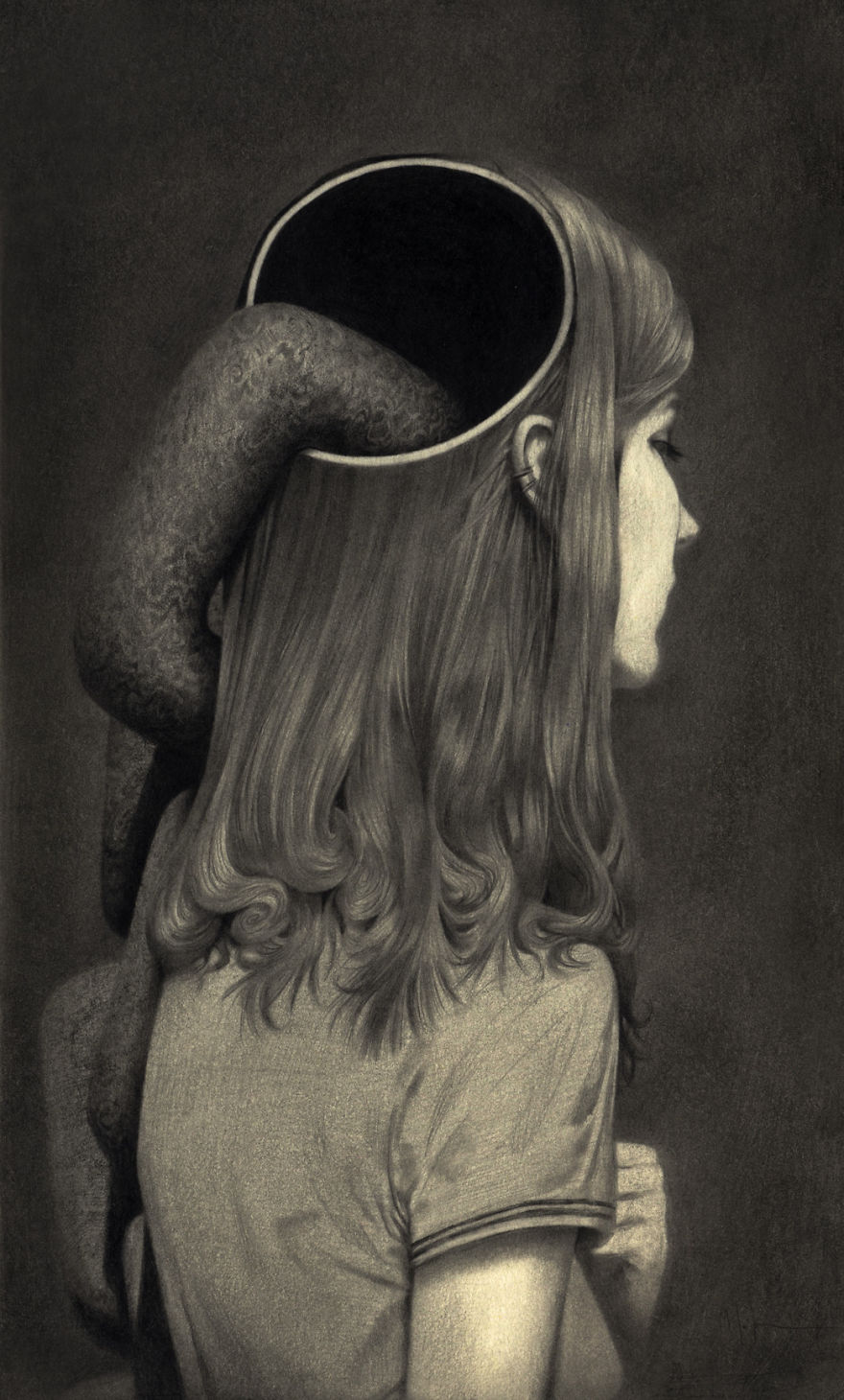 I Capture Dream-Like Images Using A Graphite Pencil