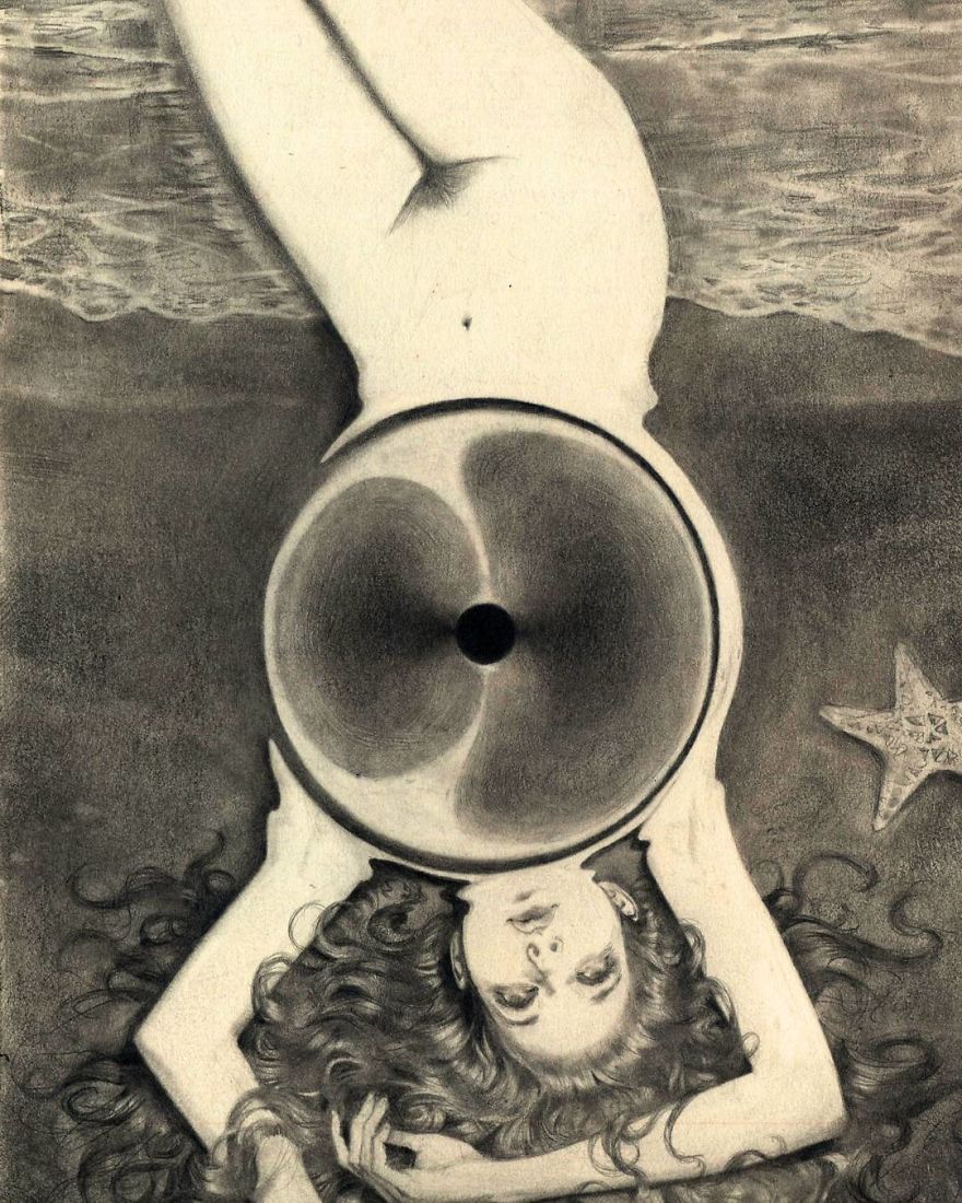 I Capture Dream-Like Images Using A Graphite Pencil