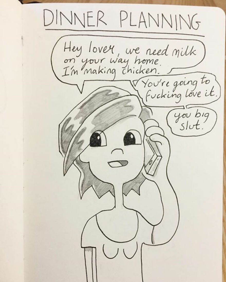 I&#8217;ve Been Drawing A Comic Every Day For My Girlfriend For 5 Years