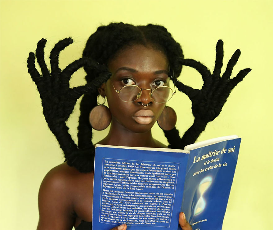 This Ivorian Artist Can Sculpt Her Hair Into Anything