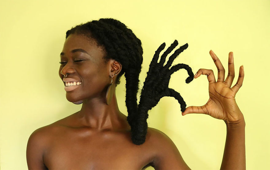 This Ivorian Artist Can Sculpt Her Hair Into Anything