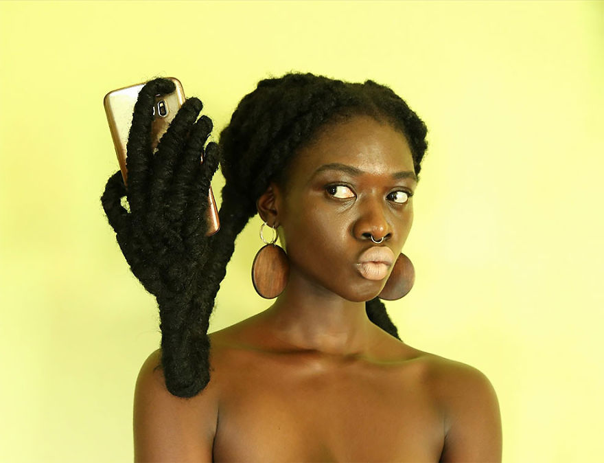This Ivorian Artist Can Sculpt Her Hair Into Anything
