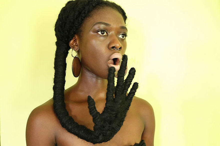 This Ivorian Artist Can Sculpt Her Hair Into Anything