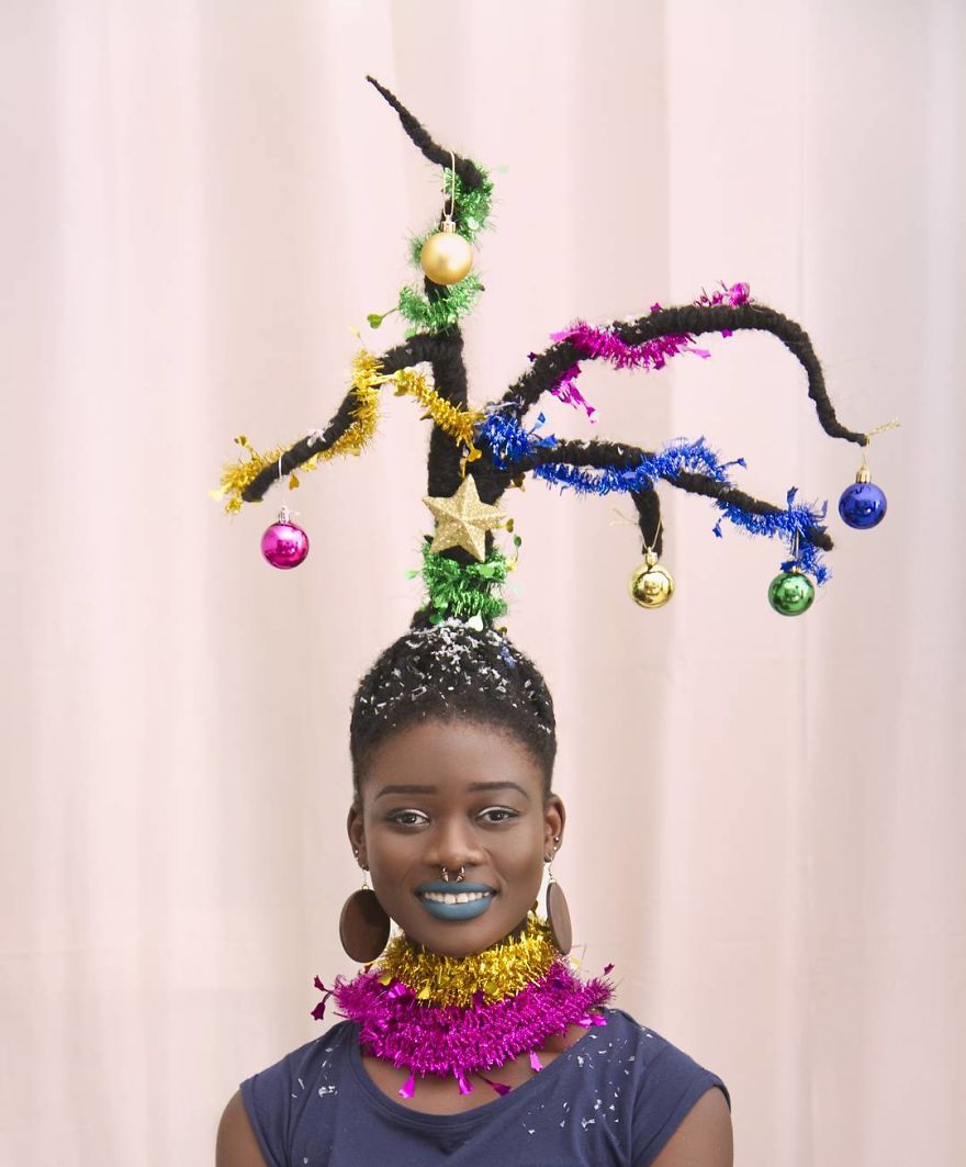 This Ivorian Artist Can Sculpt Her Hair Into Anything