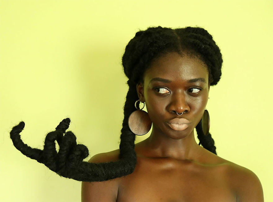 This Ivorian Artist Can Sculpt Her Hair Into Anything