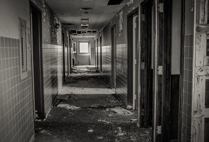 Hospital At Abandoned Cold War Afb In Montana