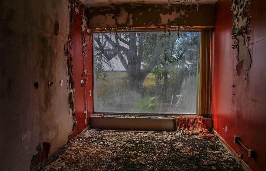 Hospital At Abandoned Cold War Afb In Montana