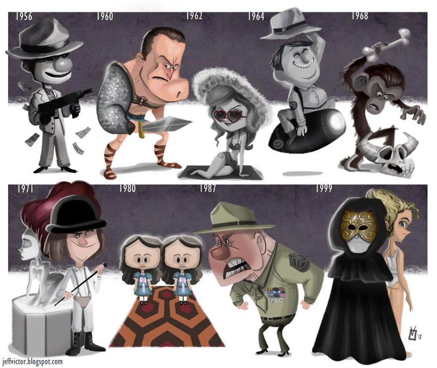 I Illustrate Evolutions Of Famous Actors And Characters I Illustrate Evolutions Of Famous Actors And Characters