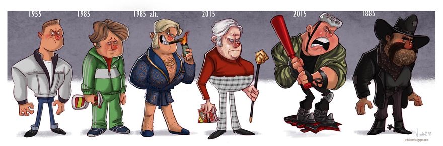I Illustrate Evolutions Of Famous Actors And Characters I Illustrate Evolutions Of Famous Actors And Characters