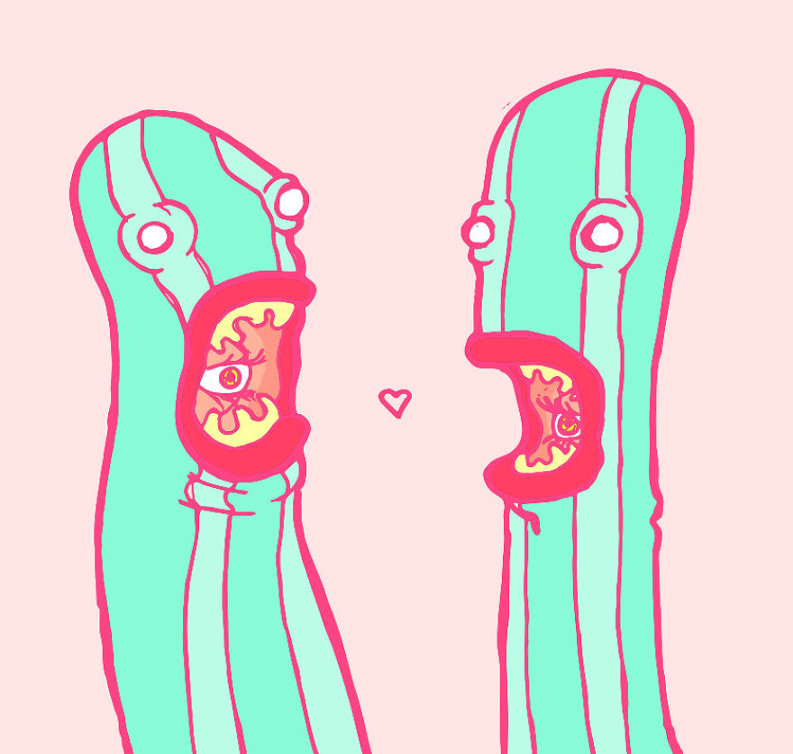 Artist Explores Beauty Through Sexy And Creepy Vibes Using Tropical And Retro Influences