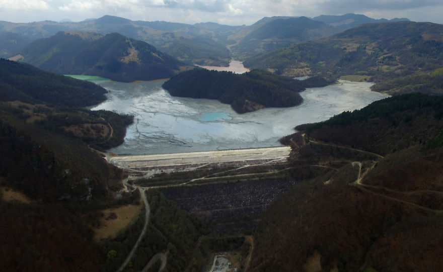 This Church Spire Is All That Remains Of A Village, Soon It Will Be Buried Completely