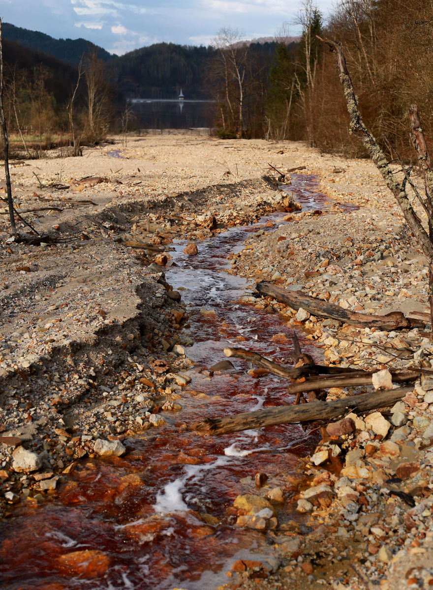 This Church Spire Is All That Remains Of A Village, Soon It Will Be Buried Completely