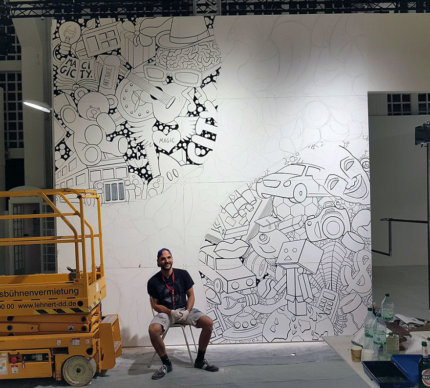 I Created This Giant Sketch