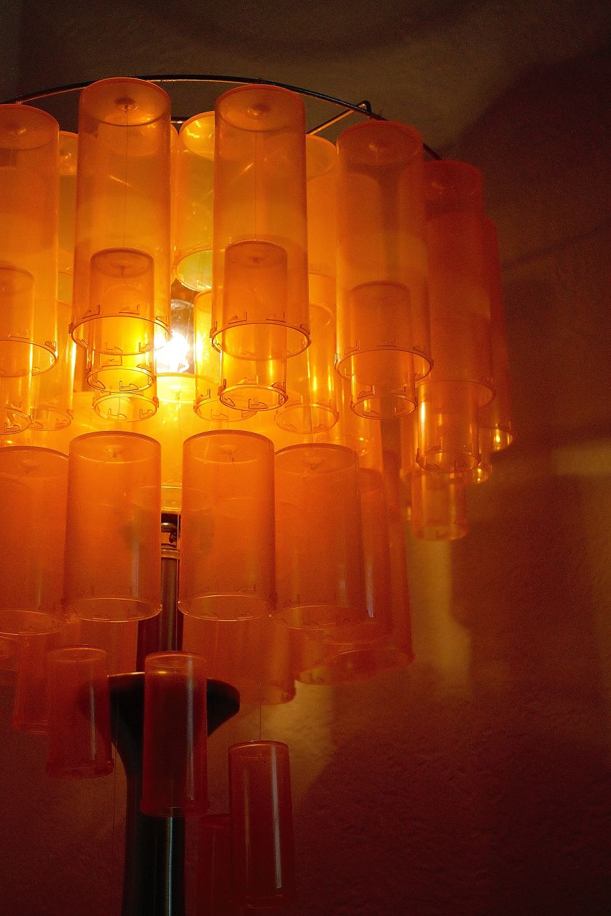 I Revived An Old Lamp Using Nearly 90 Empty Pill Bottles I Revived An Old Lamp Using Nearly 90 Empty Pill Bottles