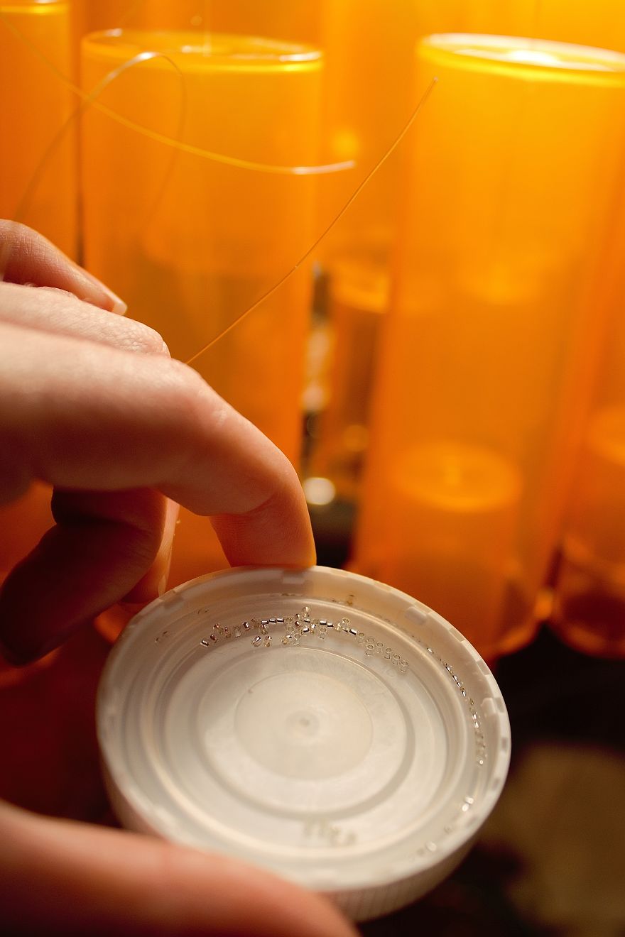 I Revived An Old Lamp Using Nearly 90 Empty Pill Bottles I Revived An Old Lamp Using Nearly 90 Empty Pill Bottles