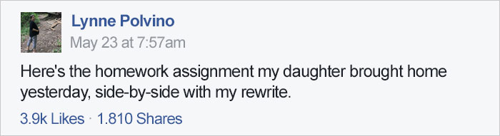 Mom Gets Shocked After Seeing Her 6-Year-Old Daughter&#8217;s Sexist Homework, Rewrites It And Goes Viral