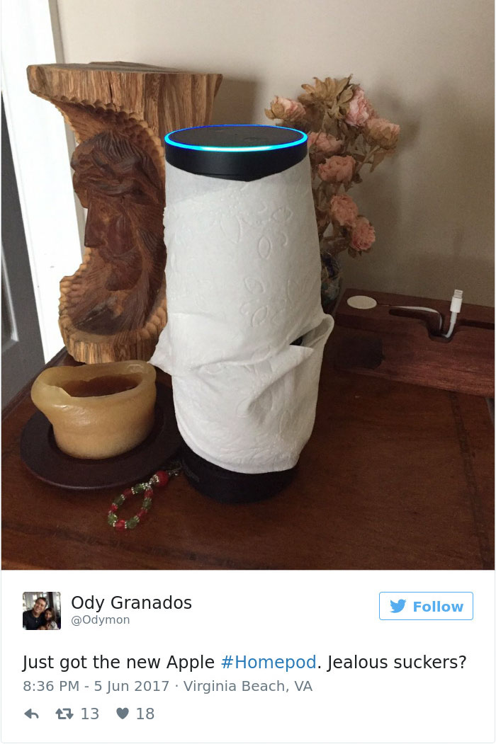 21 Of The Funniest Reactions To Apple’s New Home Speaker Design 21 Of The Funniest Reactions To Apple’s New Home Speaker Design