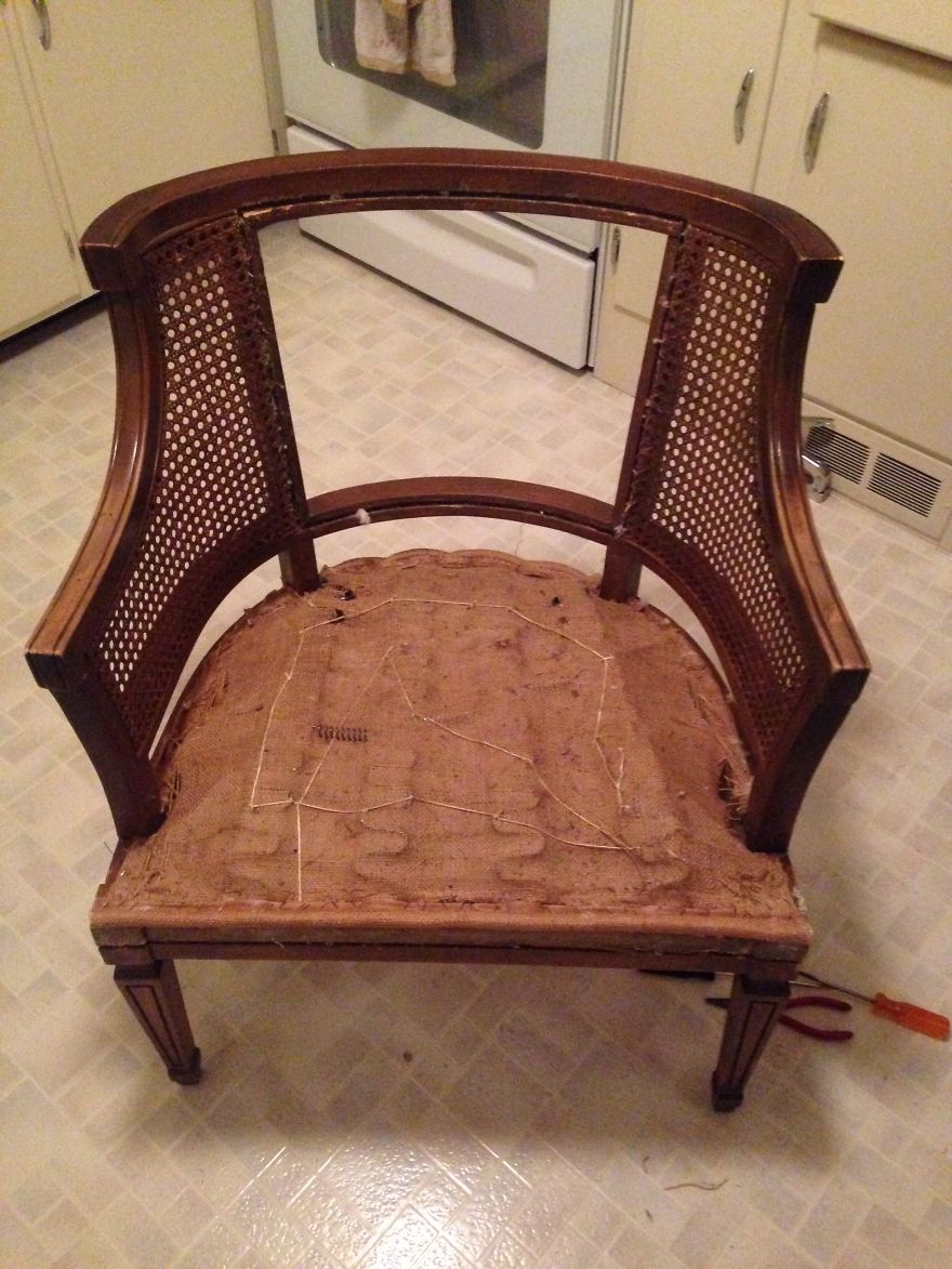 I Covered Cane Back Chair In My Japanese Kimono