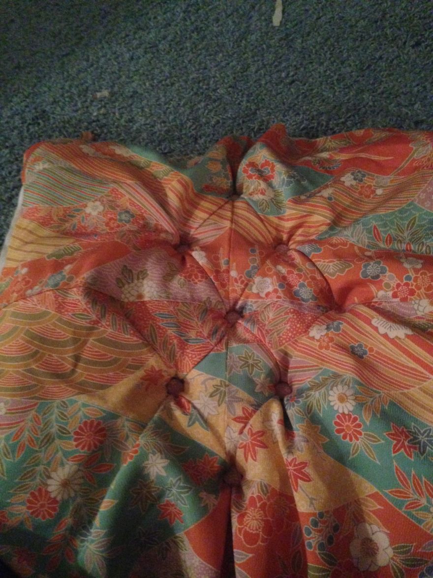 I Covered Cane Back Chair In My Japanese Kimono