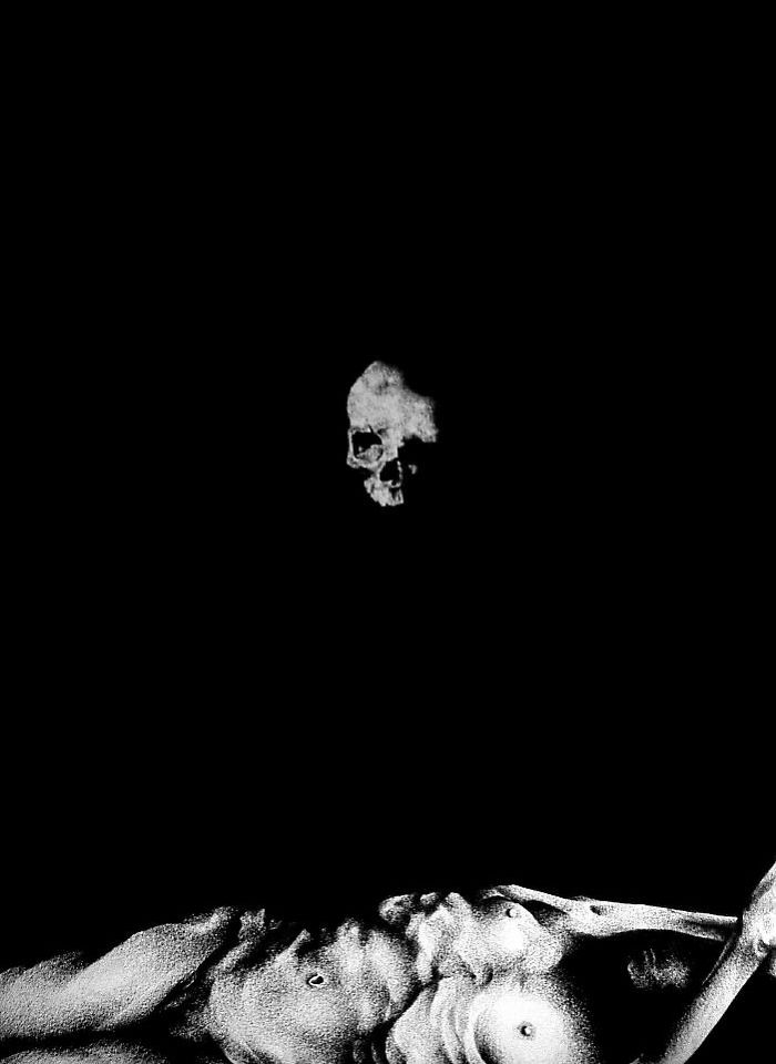 Artist Paints Nightmares With His Own Blood