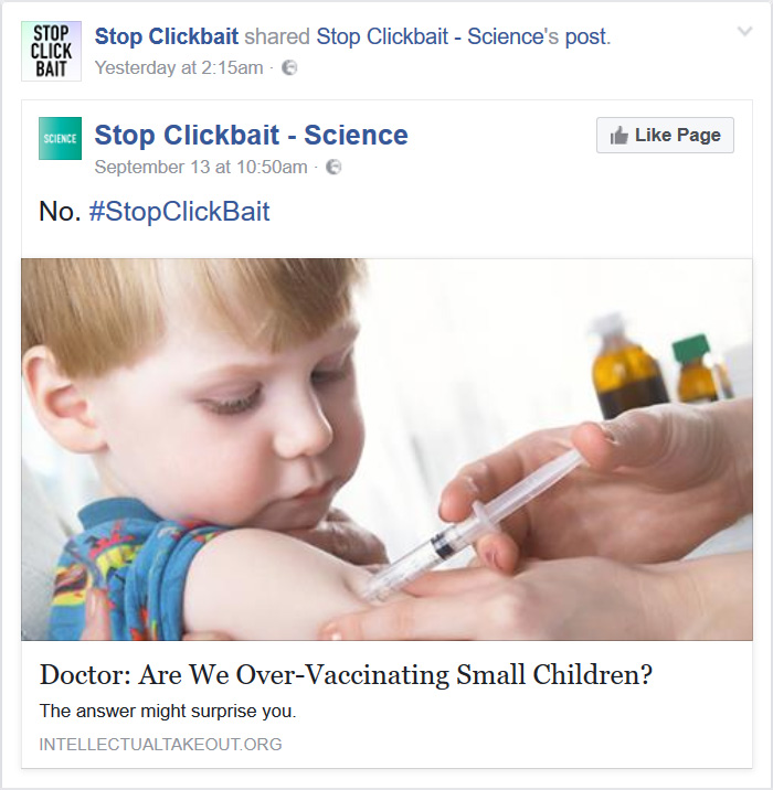 103 Times ‘Stop Clickbait’ Stopped Clickbait 103 Times ‘Stop Clickbait’ Stopped Clickbait