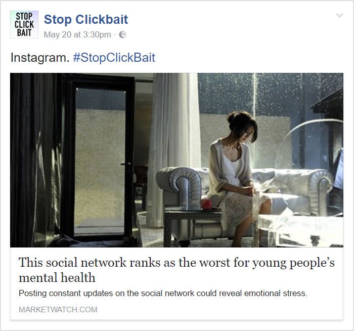 103 Times ‘Stop Clickbait’ Stopped Clickbait 103 Times ‘Stop Clickbait’ Stopped Clickbait