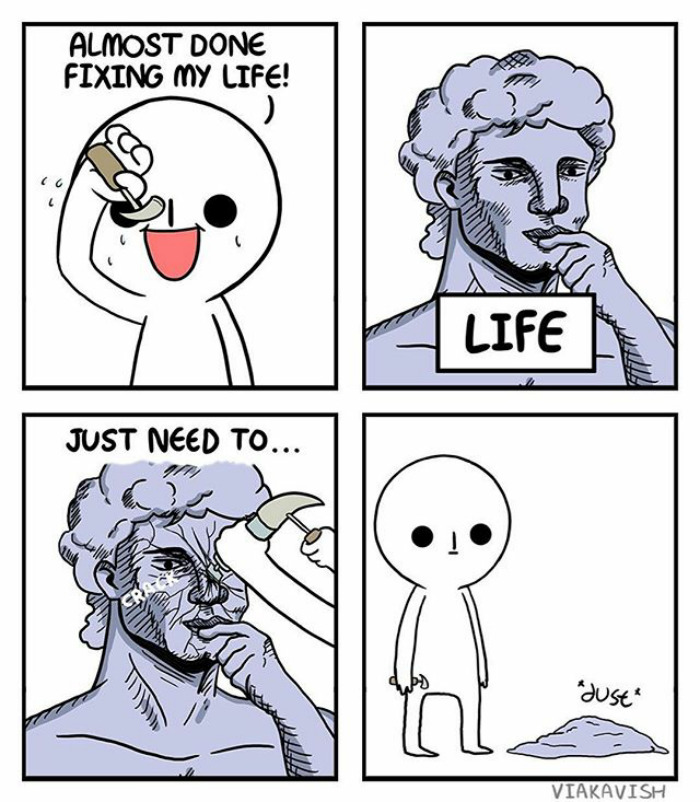 47 Comics About The Sad Realities Of Life By Viakavish