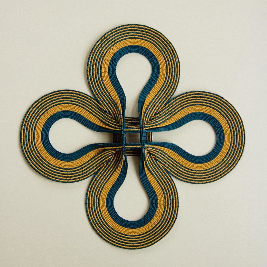 I Create 3D Paper Tapestries Made With Curled Paper Strips I Create 3D Paper Tapestries Made With Curled Paper Strips