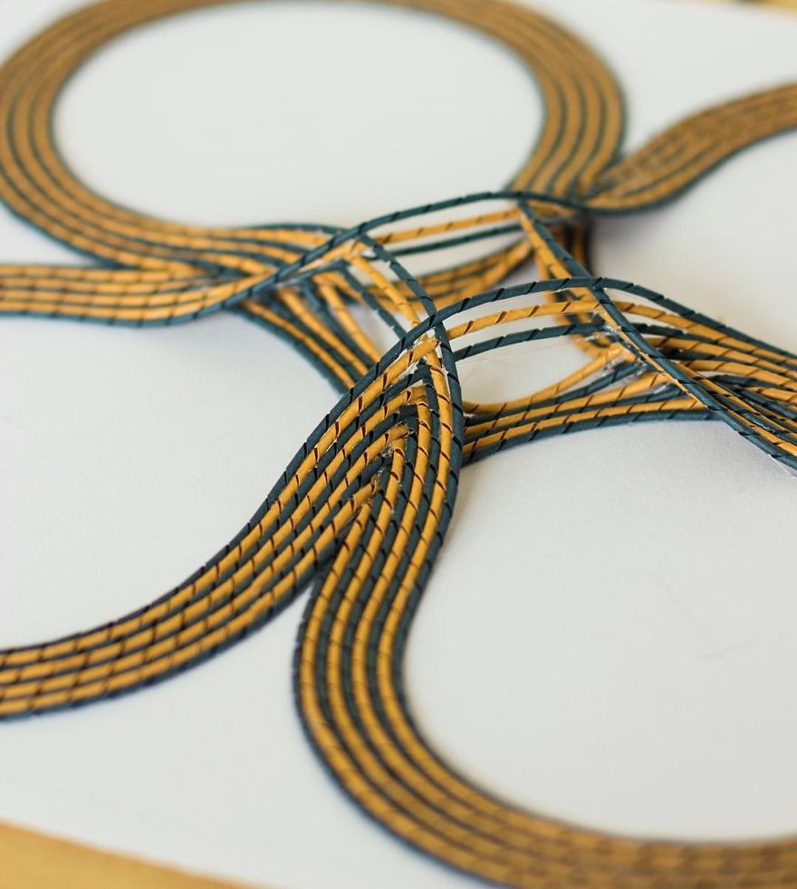 I Create 3D Paper Tapestries Made With Curled Paper Strips I Create 3D Paper Tapestries Made With Curled Paper Strips