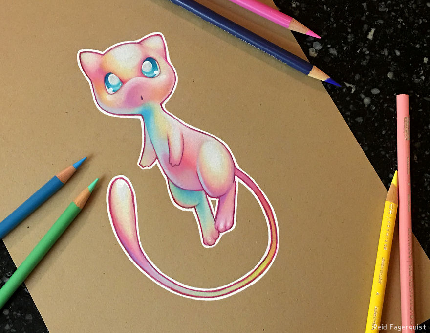 I Create Prismatic Pokemon Art With Colored Pencils I Create Prismatic Pokemon Art With Colored Pencils