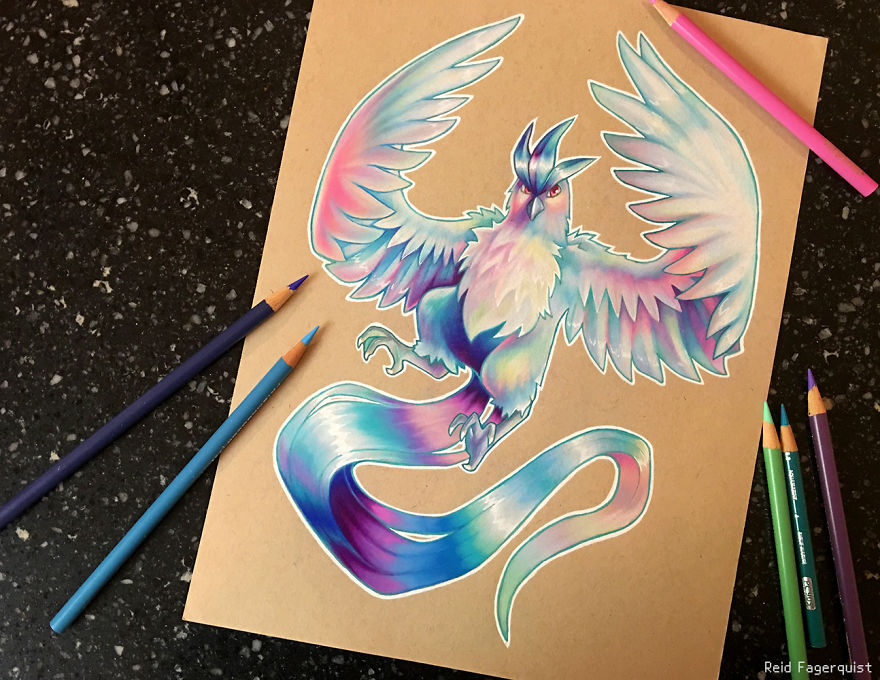I Create Prismatic Pokemon Art With Colored Pencils I Create Prismatic Pokemon Art With Colored Pencils