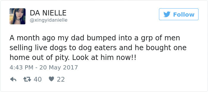 This Man Saw A Dog Being Sold For Meat And Just Couldn&#8217;t Walk By