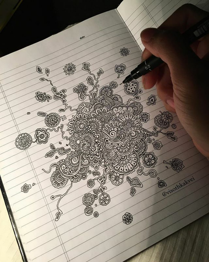 This Cambodian Artist Is Taking Doodling To Another Level This Cambodian Artist Is Taking Doodling To Another Level