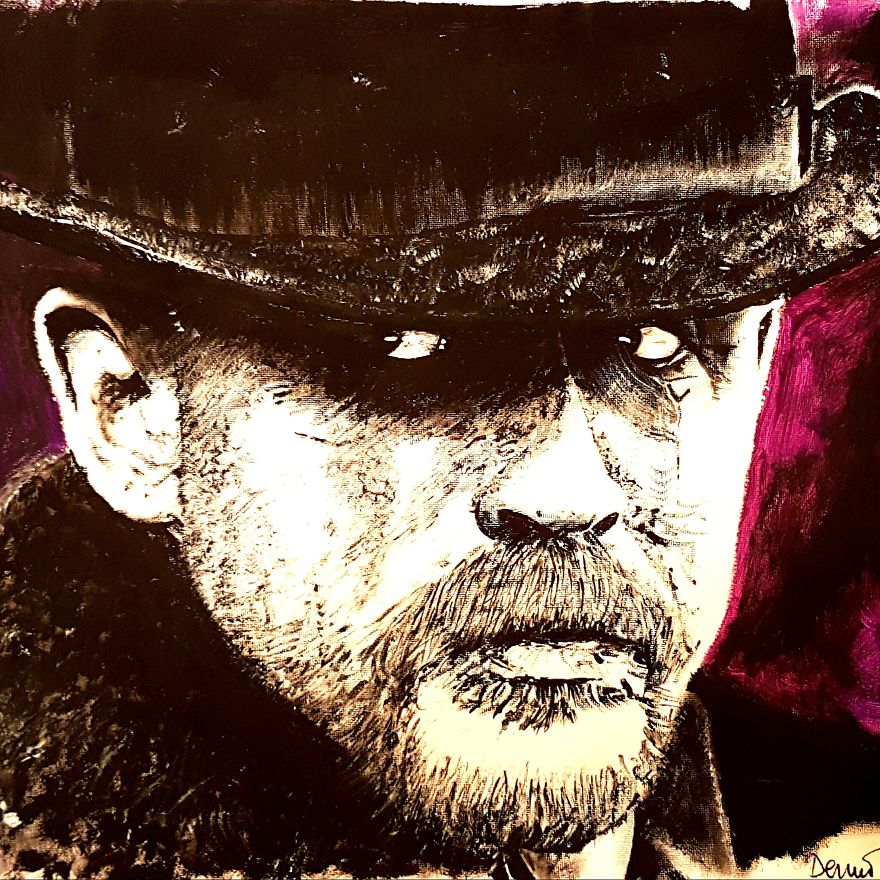 Black And White Celebrity Art