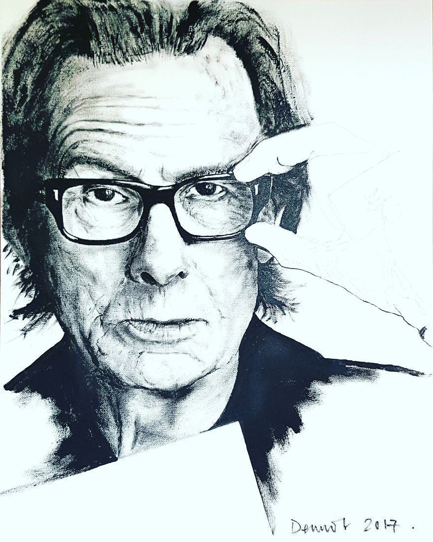 Black And White Celebrity Art