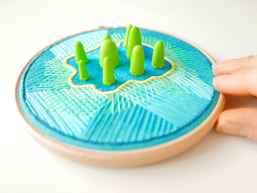 New 3d Embroideries By Nibyniebo Take Art Of Stitching To The Next Level