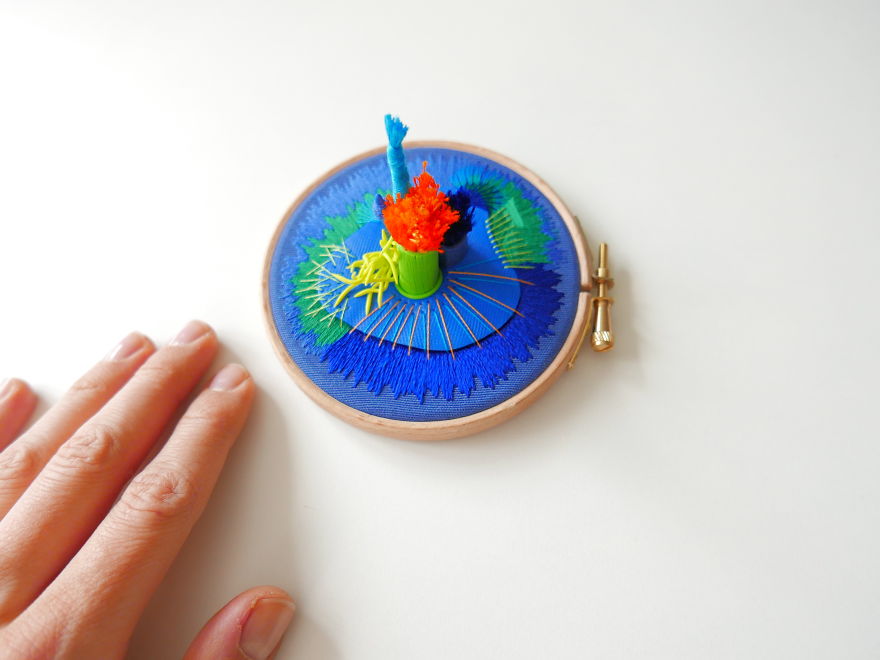 New 3d Embroideries By Nibyniebo Take Art Of Stitching To The Next Level