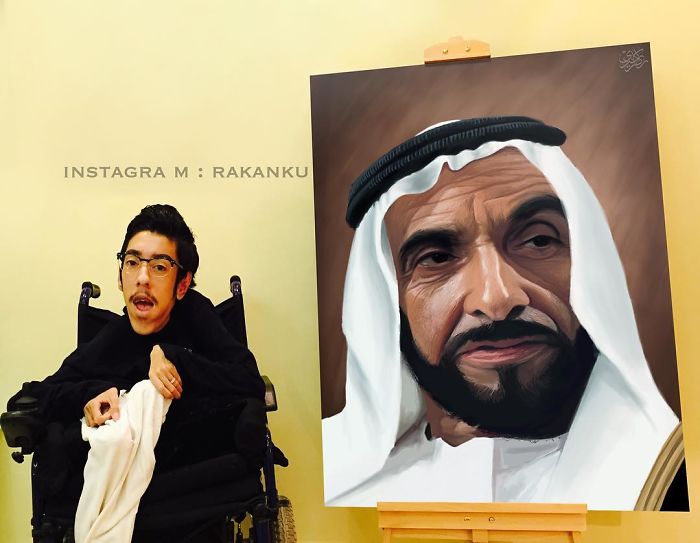 Artist Proves That Disability Is Not A Limit By Creating These Realistic Paintings