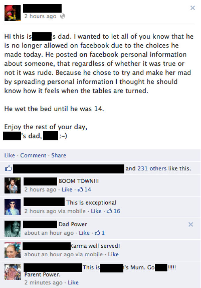 64 Times Parents Destroyed Their Kids On Facebook 64 Times Parents Destroyed Their Kids On Facebook