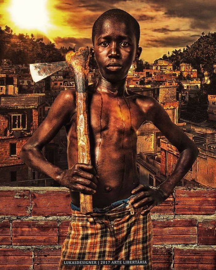 Brazilian Artist Makes Art With The Reality Of Children In The Favelas Brazilian Artist Makes Art With The Reality Of Children In The Favelas