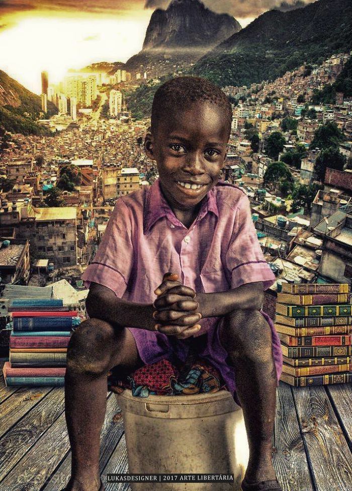 Brazilian Artist Makes Art With The Reality Of Children In The Favelas Brazilian Artist Makes Art With The Reality Of Children In The Favelas