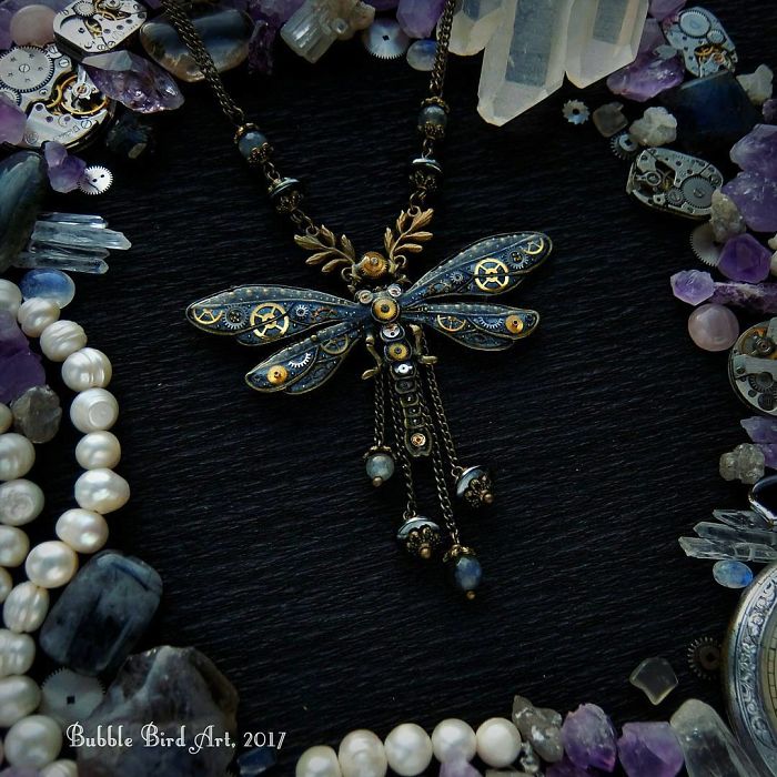 This Ukrainian Artist Creates Animal-Inspired Steampunk Jewelry