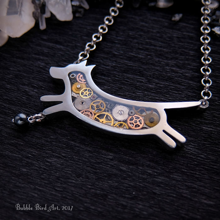 This Ukrainian Artist Creates Animal-Inspired Steampunk Jewelry